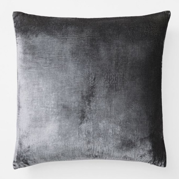 West Elm Other - West Elm Lush Velvet Pillow Cover in Slate, 20”x20”